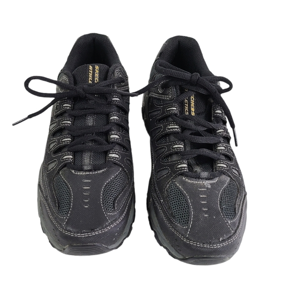 Skechers Afterburn Memory Fit Sneaker Black - Picture 3 of 8